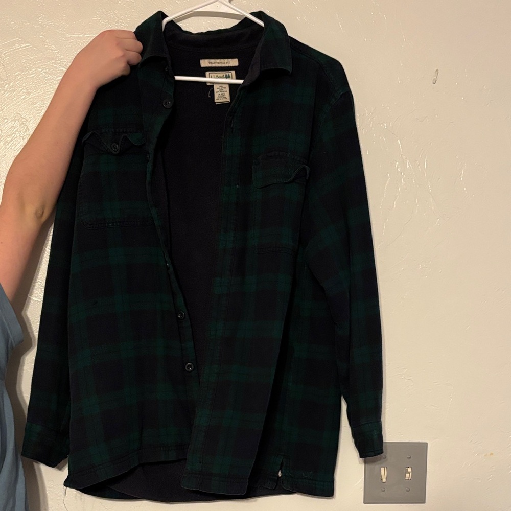Goodfellow & Co Dark Green Plaid Button Down Shirt